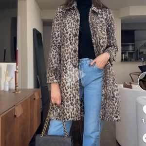 J.Crew Wool Leopard Print Coat